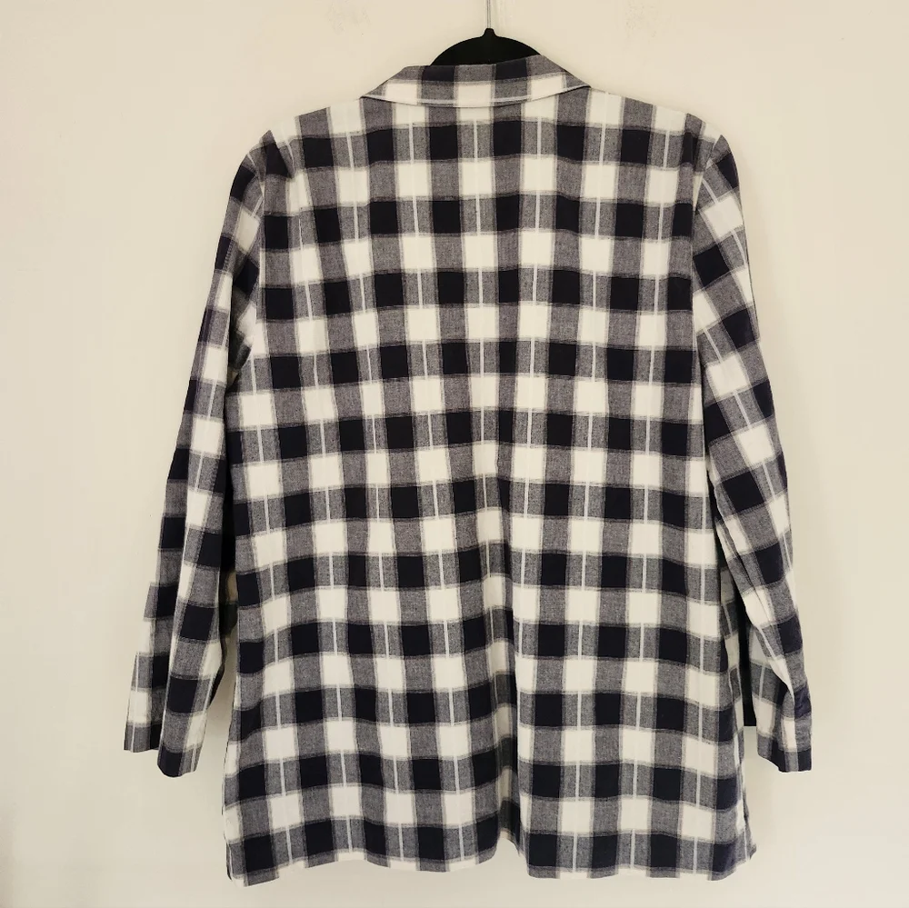 Vintage Plaid Cotton Blazer - Picture 6 of 7